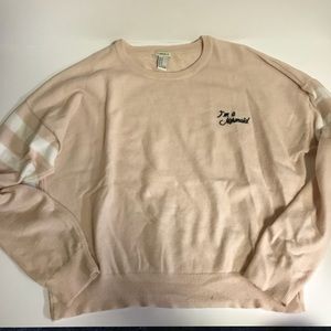 Forever 21 “I’m a Mermaid” Soft Varsity Sweater